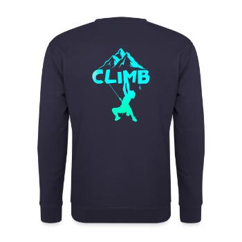 Klettern - Klettern / Kletterer - Unisex Pullover - Navy - Hinten - Michal (187cm)