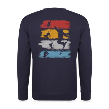 Ski freestyle - Sweat-shirt Unisexe - marine - Dos - Michal (187cm)