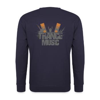 Trance music dj - Unisex Sweatshirt - navy - Back - Michal (187cm)