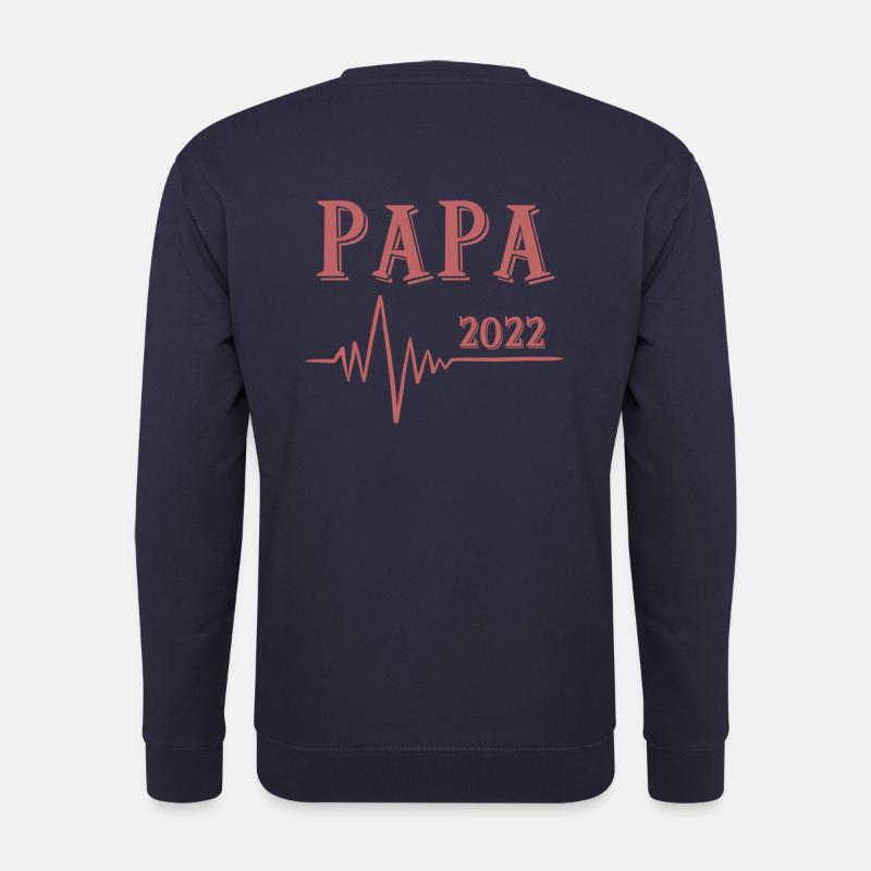 Dad 2022 - heartbeat - Unisex Sweatshirt - navy