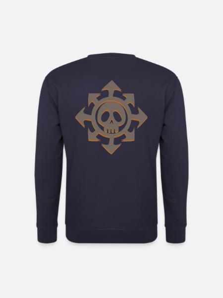 Skull Chaos Star - Unisex Sweatshirt - navy
