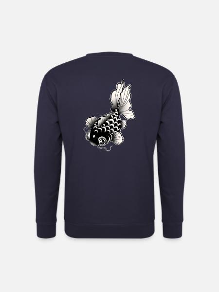 Fischstil Tattoo / Tattoo Kunst - Unisex Pullover - Navy
