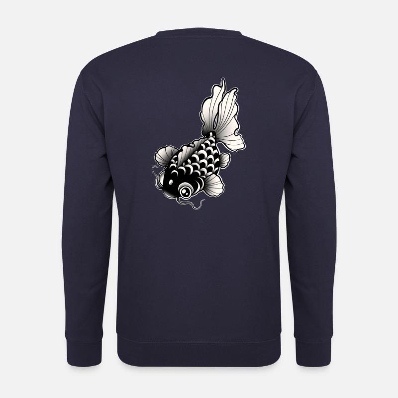 Poisson style tatouage / tattoo art - Sweat-shirt Unisexe - marine