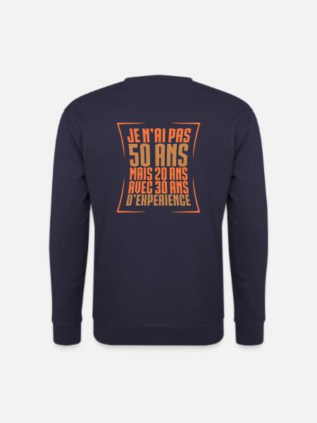 50 ans, anniversaire 50 ans - Sweat-shirt Unisexe - marine