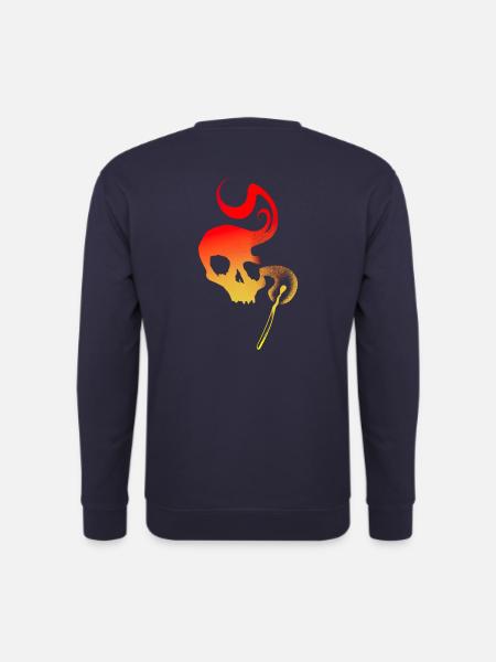 Match silhouette skull - Unisex Sweatshirt - navy