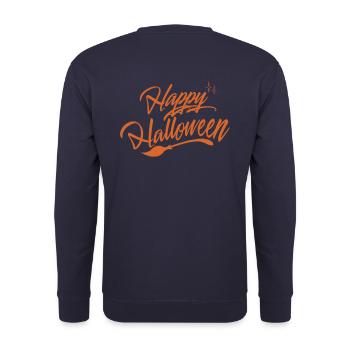 Happy Halloween - Unisex Sweatshirt - navy - Back - Michal (187cm)