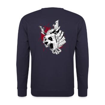 Panda Samurai trash style - Unisex Sweatshirt - navy - Back - Michal (187cm)
