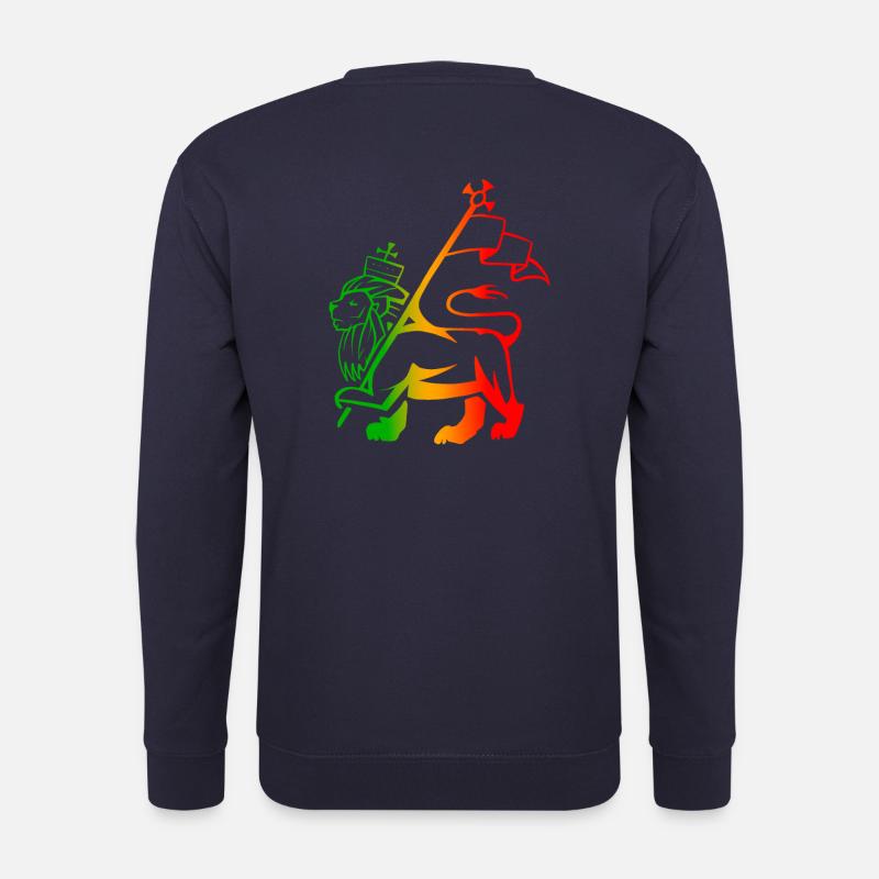 Rasta lion - Sweat-shirt Unisexe - marine