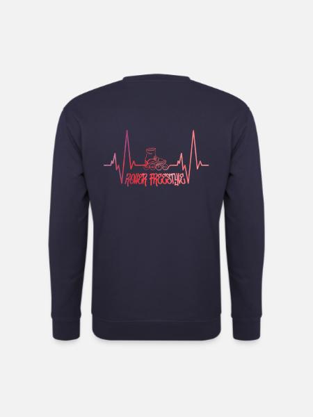Roller Freestyle heartbeat - Sweat-shirt Unisexe - marine