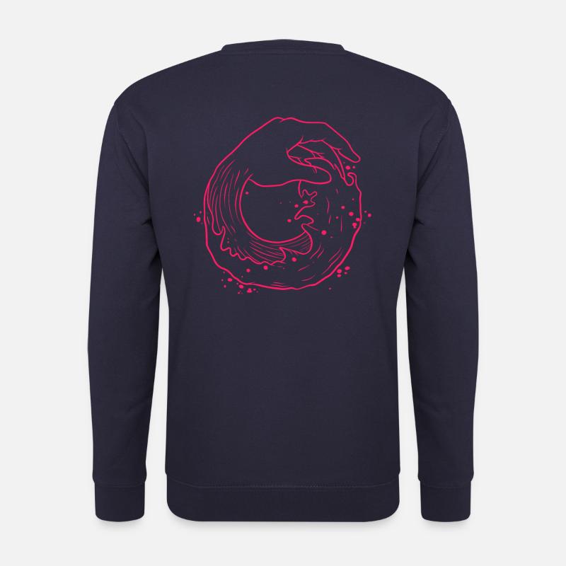 Main sur l'océan - Sweat-shirt Unisexe - marine