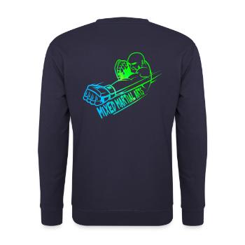 Mixed Martial Arts logo colorful design - Unisex Sweatshirt - navy - Back - Michal (187cm)