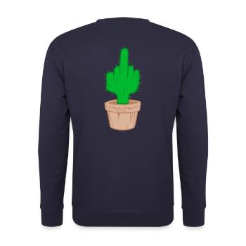 Cactus amicalement. - Sweat-shirt Unisexe - marine - Dos - Michal (187cm)