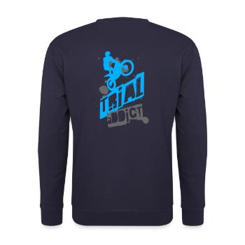 Süchtiger nach Prozessen - Unisex Pullover - Navy - Hinten - Michal (187cm)