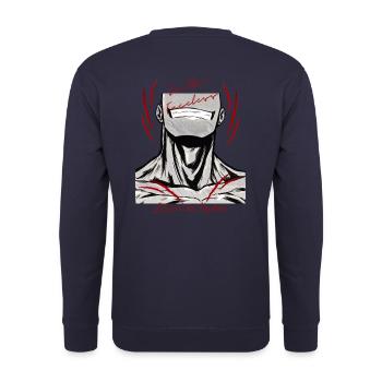 Joseph le Sans Visage - Sweat-shirt Unisexe - marine - Dos - Michal (187cm)