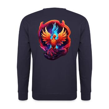 Phoenix - Unisex Sweatshirt - navy - Back - Michal (187cm)