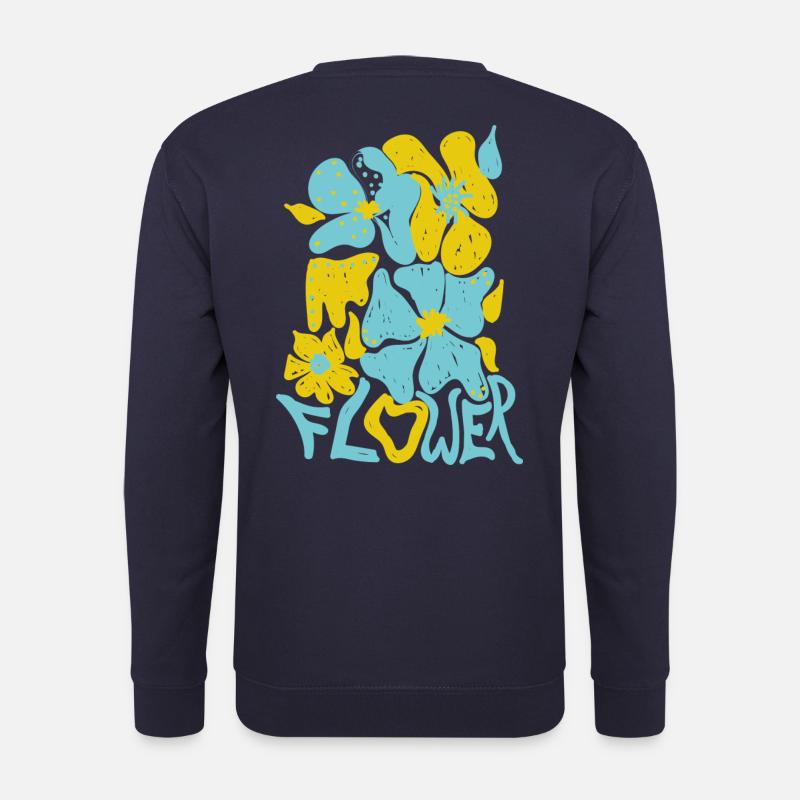 Flower - Unisex Pullover - Navy
