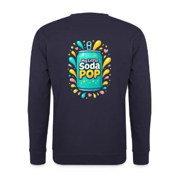 Soda pop coréen kawaii rétro musical - Sweat-shirt Unisexe - marine - Dos - Michal (187cm)