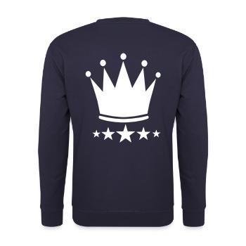 Crown ***** 5 stars - Unisex Pullover - Navy - Hinten - Michal (187cm)