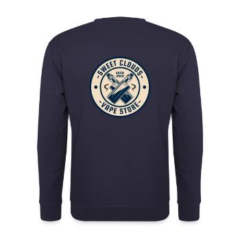 Sweet Clounds Vape Store - Sweat-shirt Unisexe - marine - Dos - Michal (187cm)