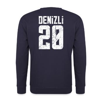 Denizli 20 Türkei Turkiye TR Geschenk Urlaub Türk - Unisex Pullover - Navy - Hinten - Michal (187cm)