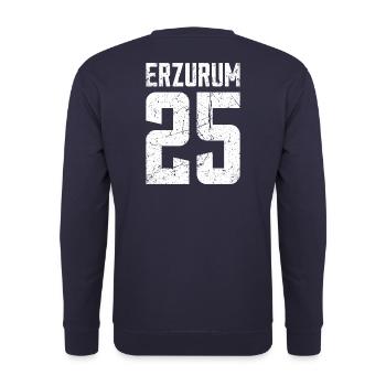 Erzurum 25 Turkey Turkiye Gift Holiday TR Turk - Unisex Sweatshirt - navy - Back - Michal (187cm)