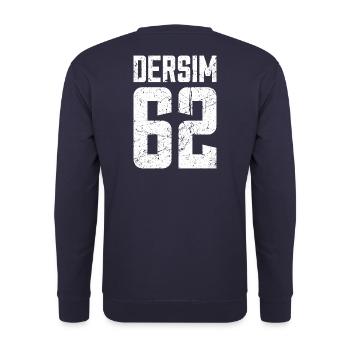Dersim 62 Türkei Turkiye Geschenk Urlaub TR Türk - Unisex Pullover - Navy - Hinten - Michal (187cm)
