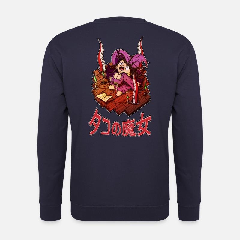 Witch summoning octopus tentacles - Unisex Sweatshirt - navy