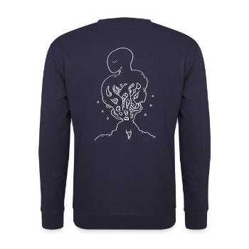 Ibszen - Unisex Sweatshirt - navy - Back - Michal (187cm)