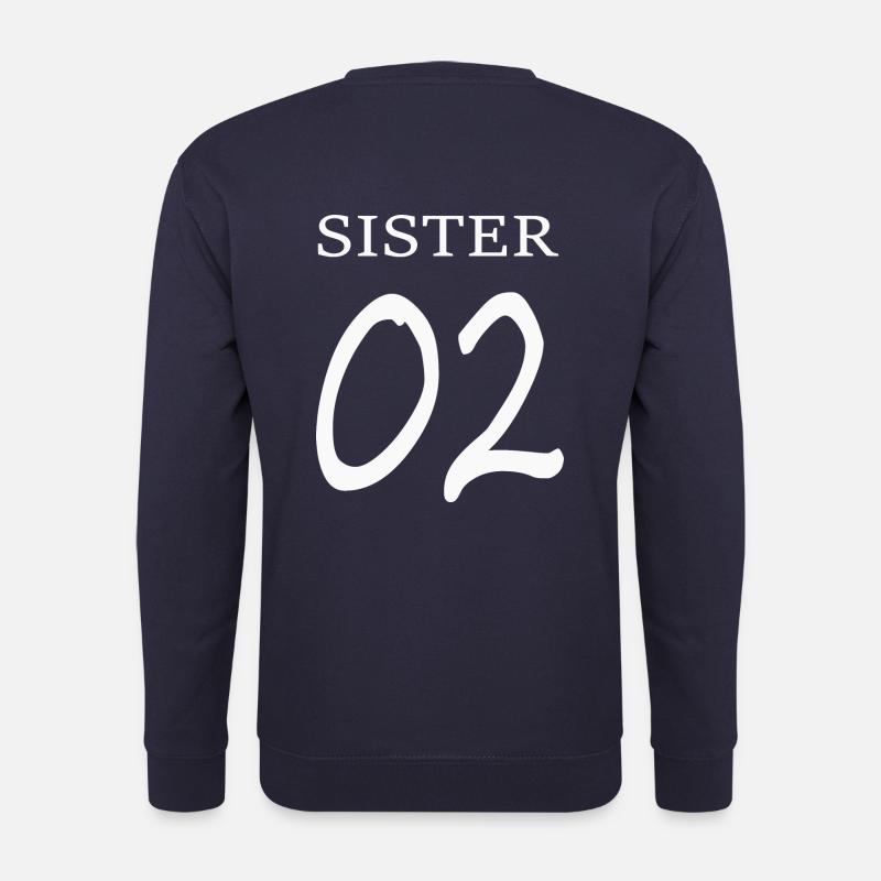 Schwester 02 Print / BFF Forever - Unisex Pullover - Navy