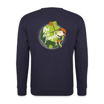 Roi de la jungle - Sweat-shirt Unisexe - marine - Dos - Michal (187cm)