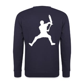 Front Bri 2 - Sweat-shirt Unisexe - marine - Dos - Michal (187cm)