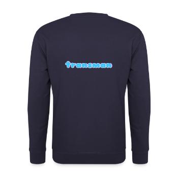 Transman - Unisex Sweatshirt - navy - Back - Michal (187cm)