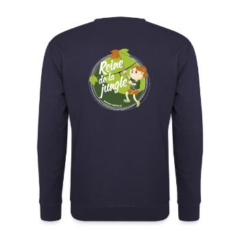 Reine de la jungle - Sweat-shirt Unisexe - marine - Dos - Michal (187cm)