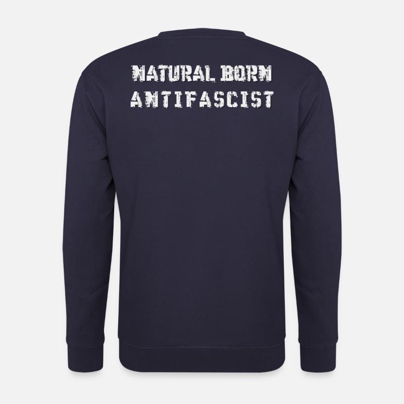 ANTIFASCIST ANTI-FASCIST FCKNZS NATURAL BORN - Unisex Pullover - Navy