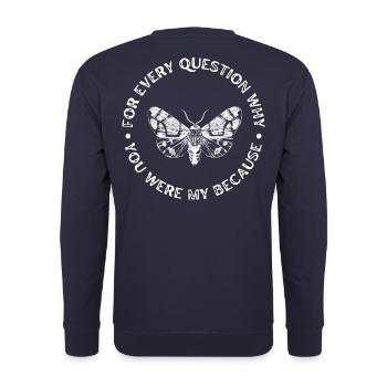 Motte - Unisex Pullover - Navy - Hinten - Michal (187cm)