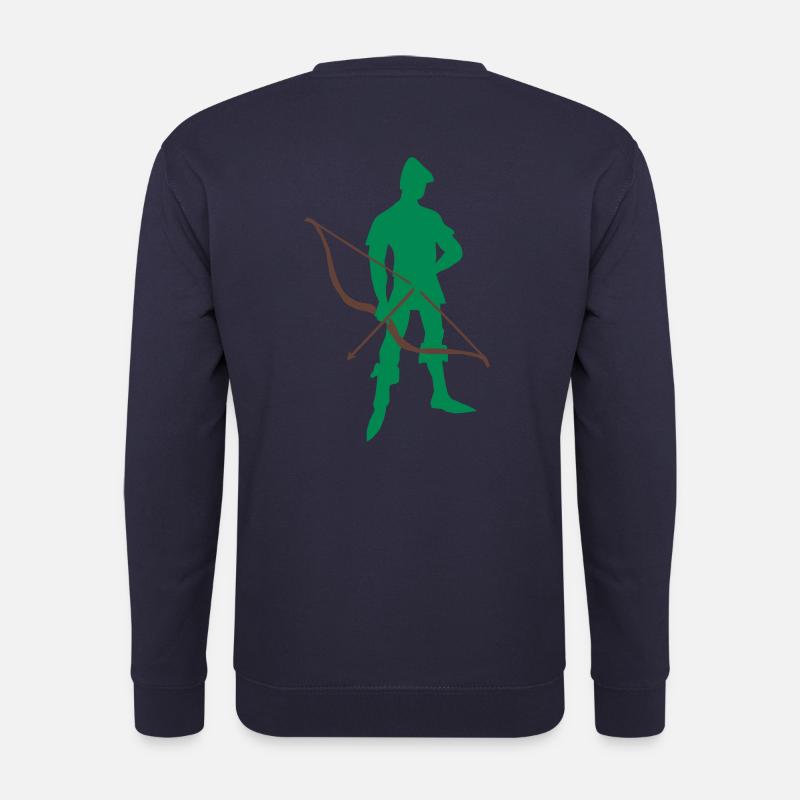 Archer mit Recurve Bogen von patjila - Unisex Pullover - Navy