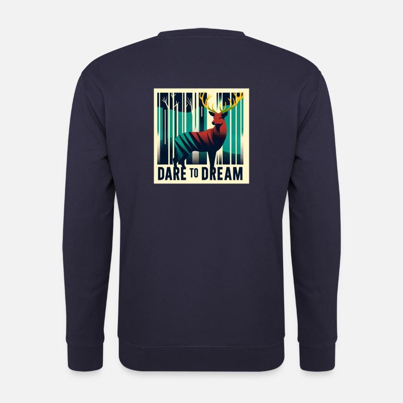 Dare to dream Deer Hirsch - Unisex Pullover - Navy