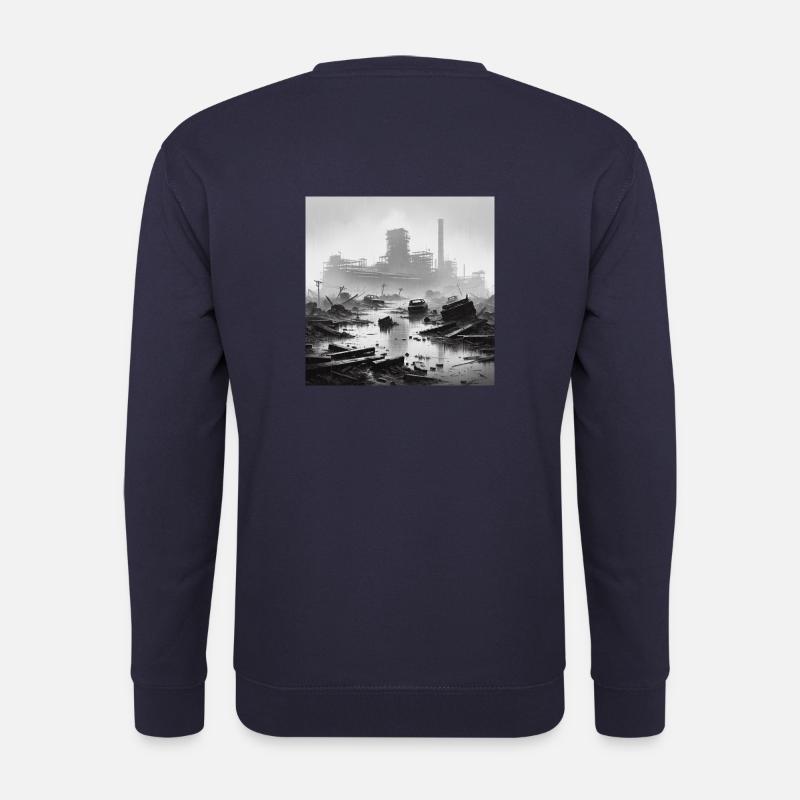 Regnerische Landschaft - Unisex Pullover - Navy