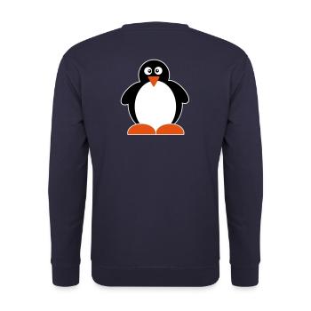 Penguin - Unisex Sweatshirt - navy - Back - Michal (187cm)
