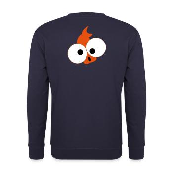 Fisch - Unisex Pullover - Navy - Hinten - Michal (187cm)