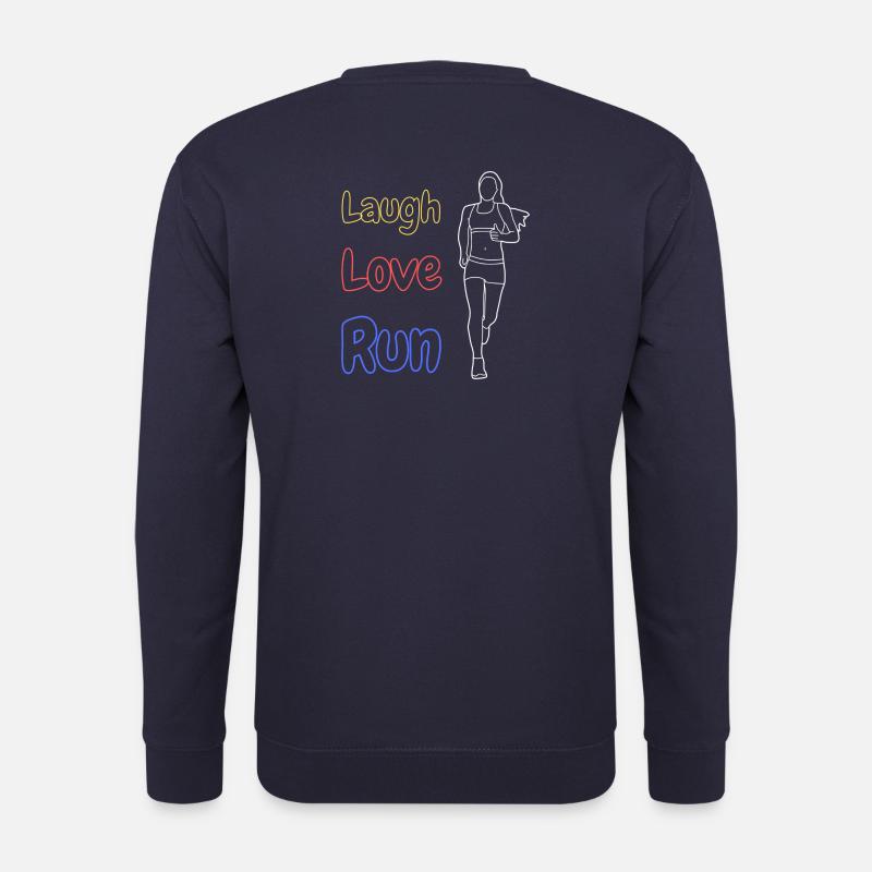 Rire Amour Courir - Sweat-shirt Unisexe - marine