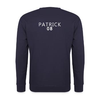 Dschungel Fan 2026  Karneval Kostüm PATRICK Editio - Unisex Pullover - Navy - Hinten - Michal (187cm)