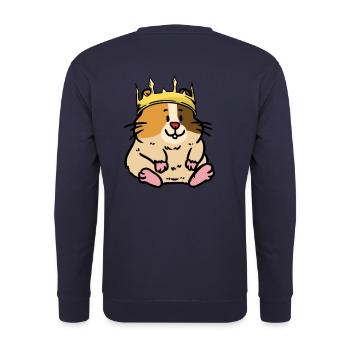 Little Hamster Rodent Rodent King Kids - Unisex Sweatshirt - navy - Back - Michal (187cm)