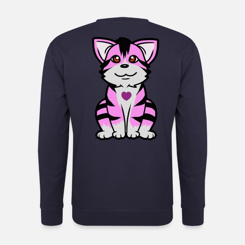 Katze Katzen Haustiere - Unisex Pullover - Navy