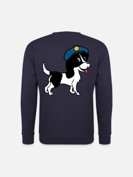 Hund Polizeihund Hunde Wachhund Haustiere Polizei - Unisex Pullover - Navy