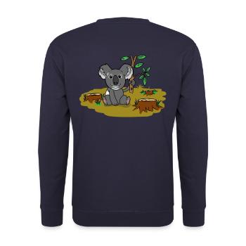 Koala Bear Australie Bien-être animal Conservation de la nature Climat - Sweat-shirt Unisexe - marine - Dos - Michal (187cm)