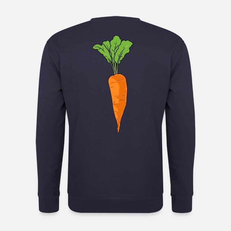Karotte Mohrrübe Wurzel Bio Ernte Garten gärtnern - Unisex Pullover - Navy
