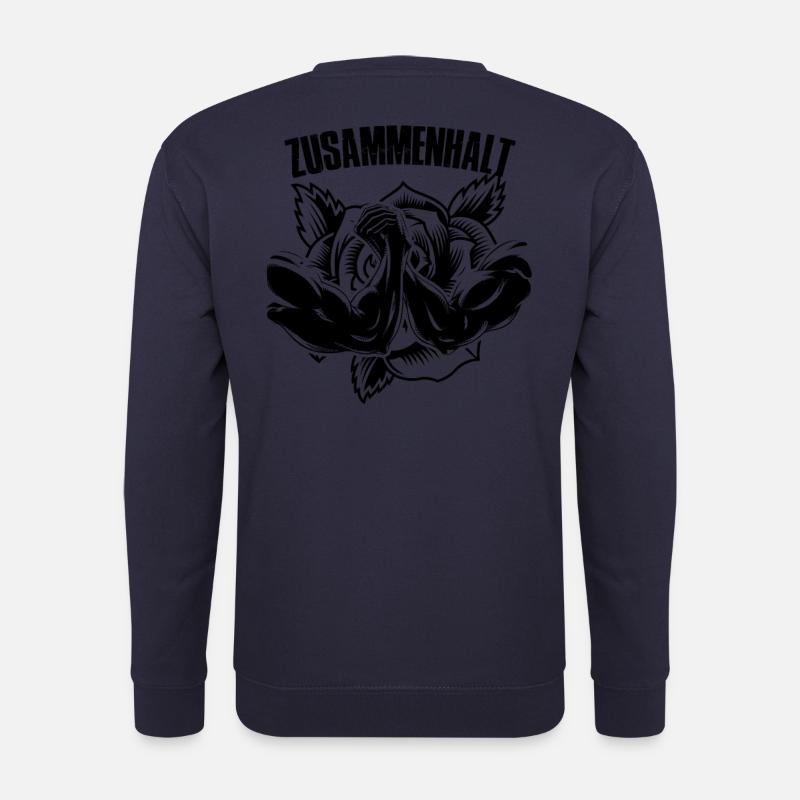 zusammenhalt rose - Unisex Pullover - Navy