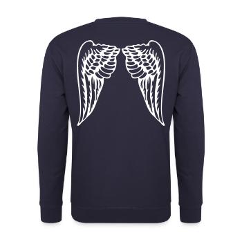 ali - Unisex Sweatshirt - navy - Back - Michal (187cm)
