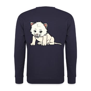 Animaux chats Chats Animaux Bébé Enfant - Sweat-shirt Unisexe - marine - Dos - Michal (187cm)